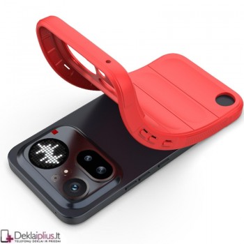 Magic Shield guminis dėklas - raudonas (Nothing Phone 4A Pro)